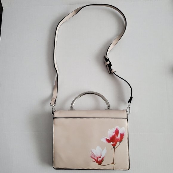 Zara Pink Flower Crossbody Bag - Picture 2 of 9
